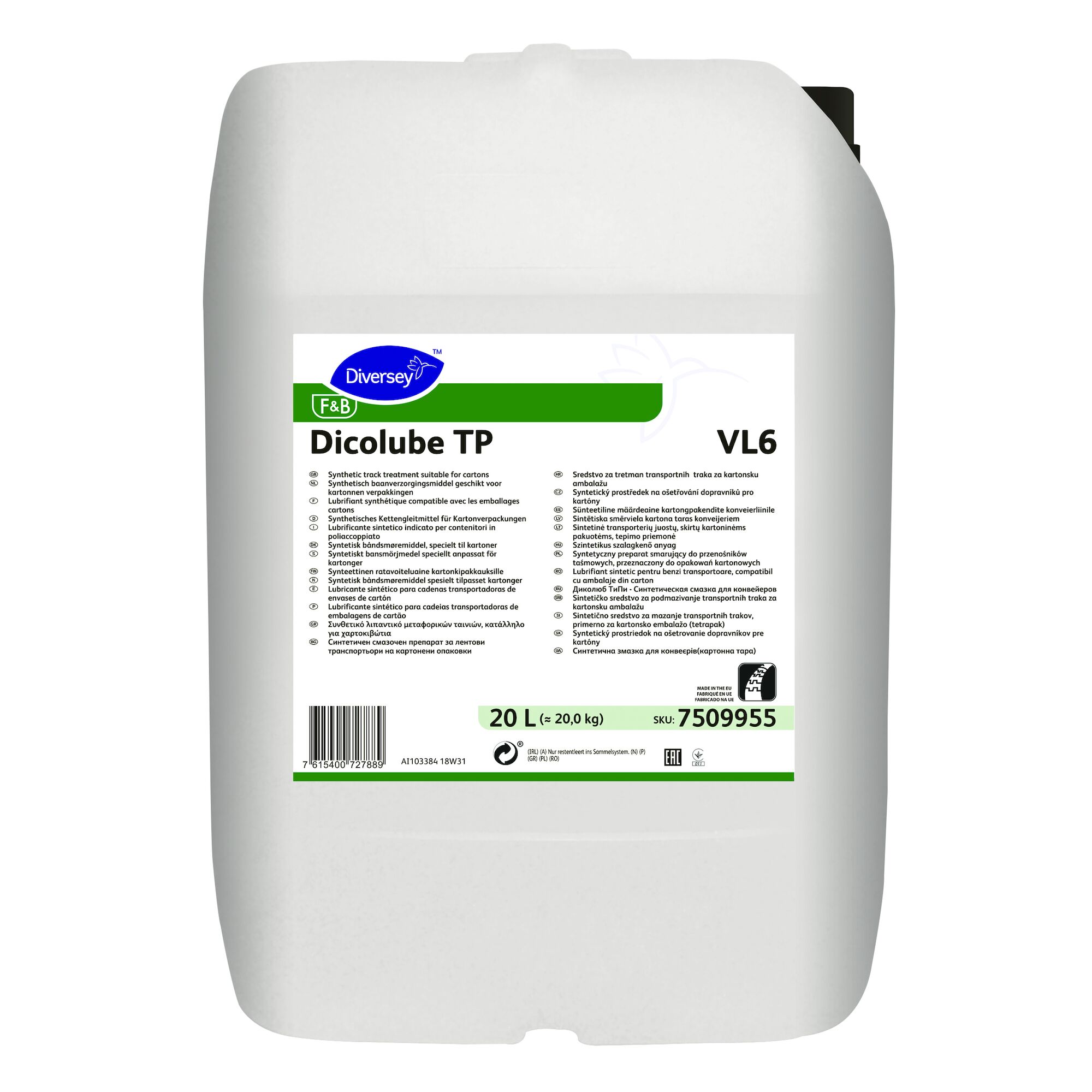 Змазка для конвеєрних стрічок Diversey Dicolube TP (20 л)