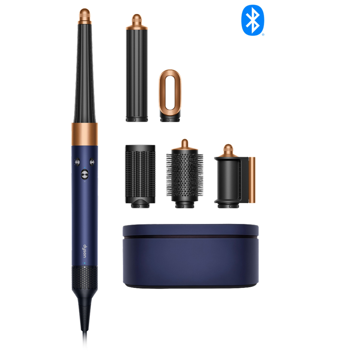 Стайлер Dyson Airwrap i.d. Straight+Wavy HS08 T1/T2 для прямых и кудрявых волос (берлинская лазурь/медь)