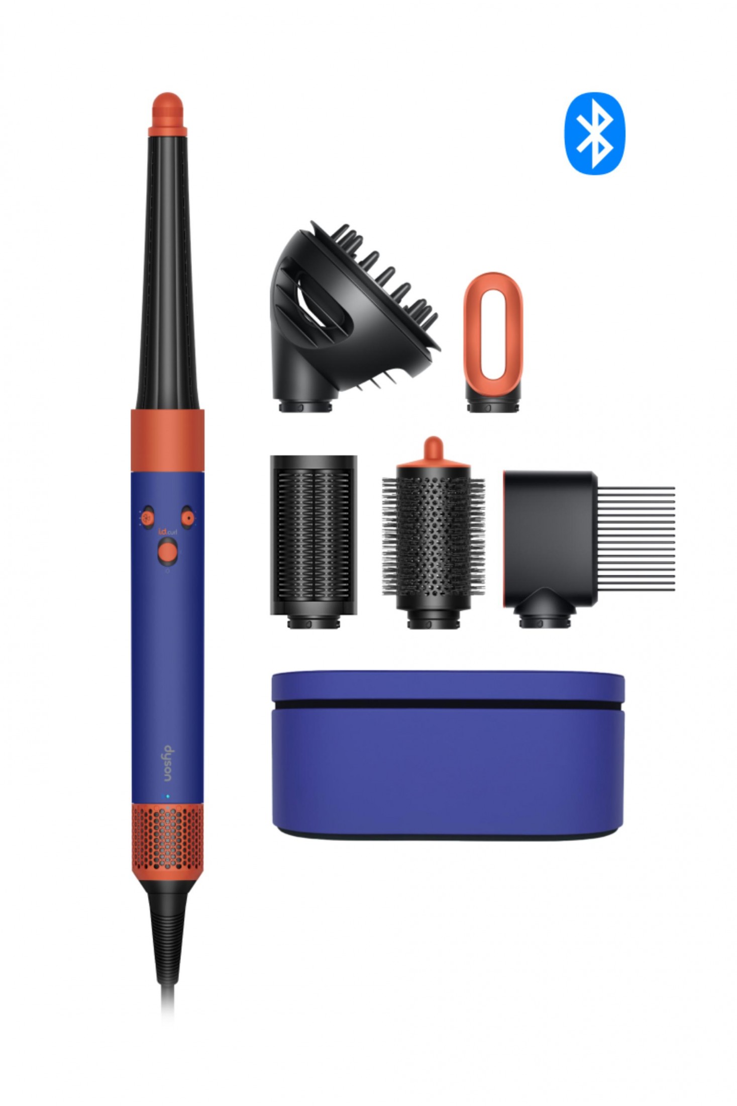 Стайлер Dyson Airwrap i.d. Curly+Coily HS08 T3/T4 для кучерявого та в'юнкого волосся (барвінковий/топаз)