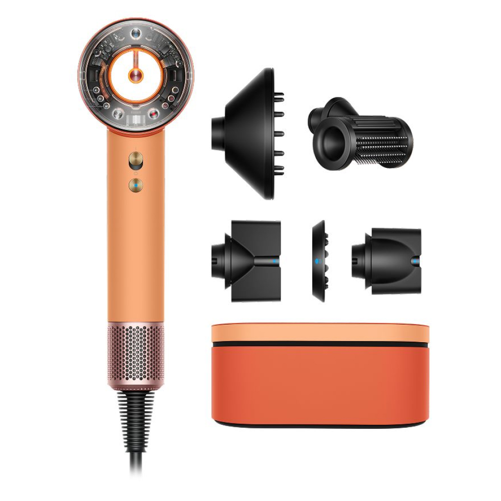 Фен для волос Dyson Supersonic HD16 Nural Straight+Wavy (абрикос/топаз)
