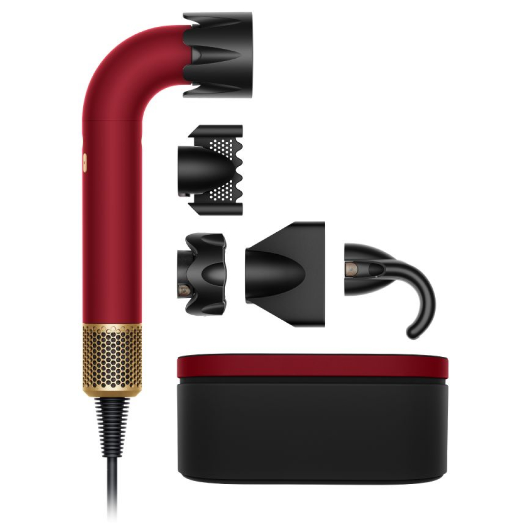 Фен для волос Dyson Supersonic HD17 T1/T2 R Pro (красный бархат/золото)