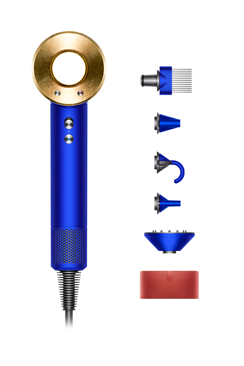 Фен для волосся Dyson Supersonic HD07 (синій/золото)