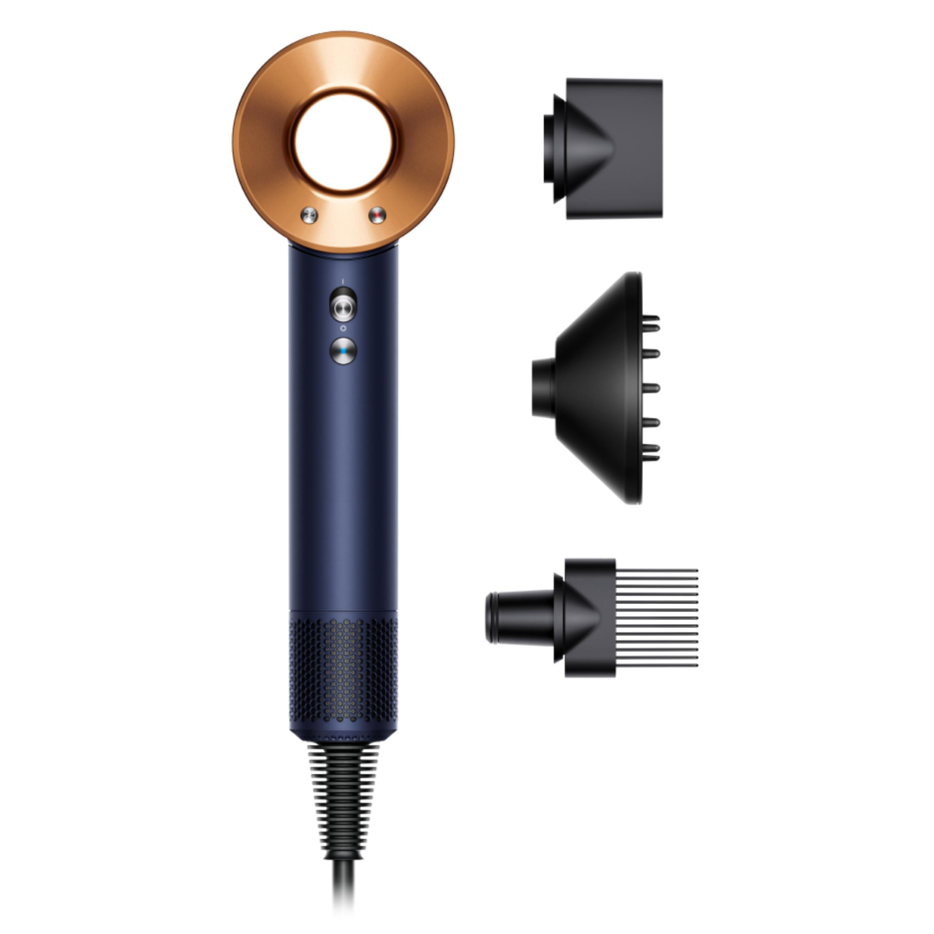 Фен для волосся Dyson Supersonic HD07 Curly+Coily (синій/мідний)