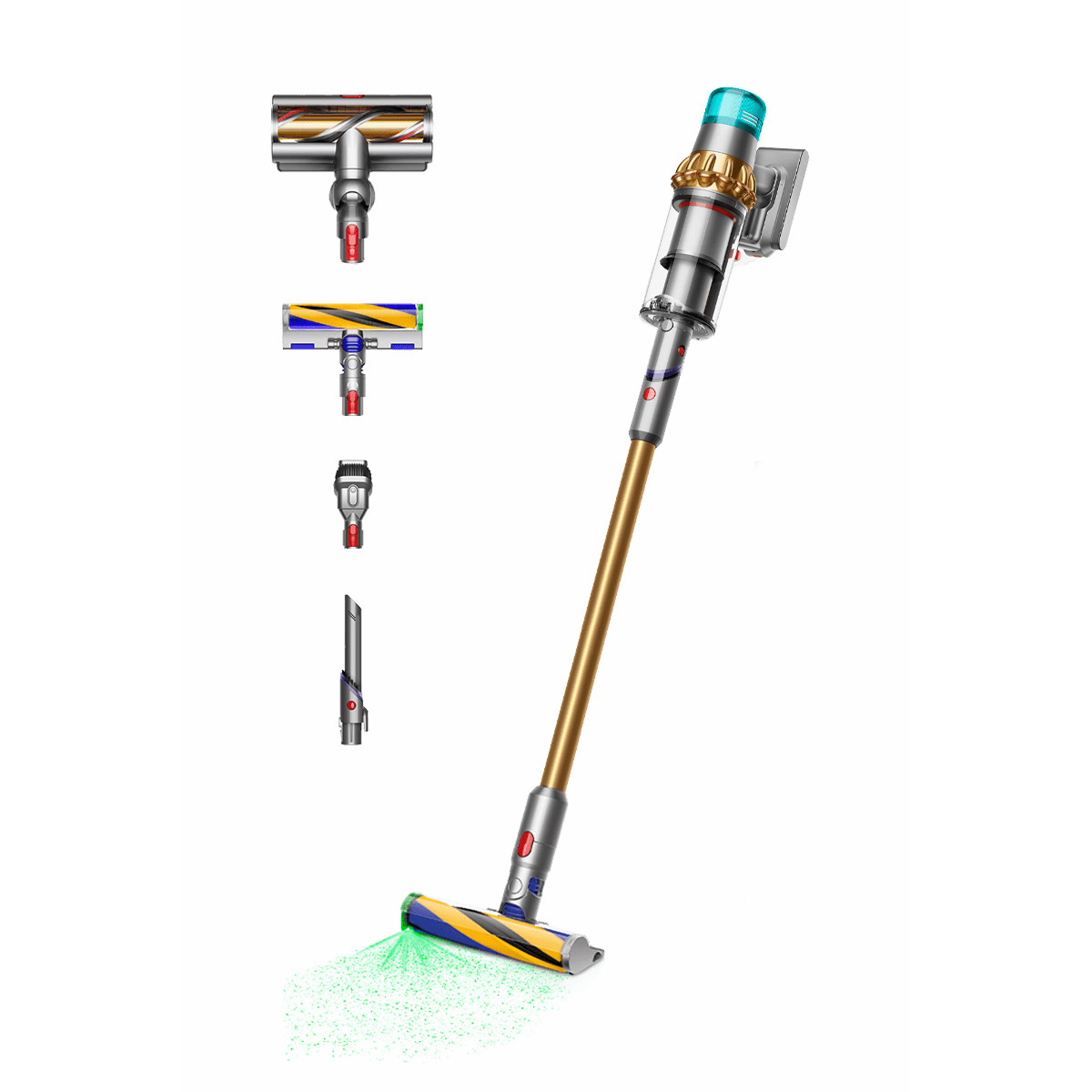 Бездротовий пилосос Dyson V15 Detect Absolute (золотий)