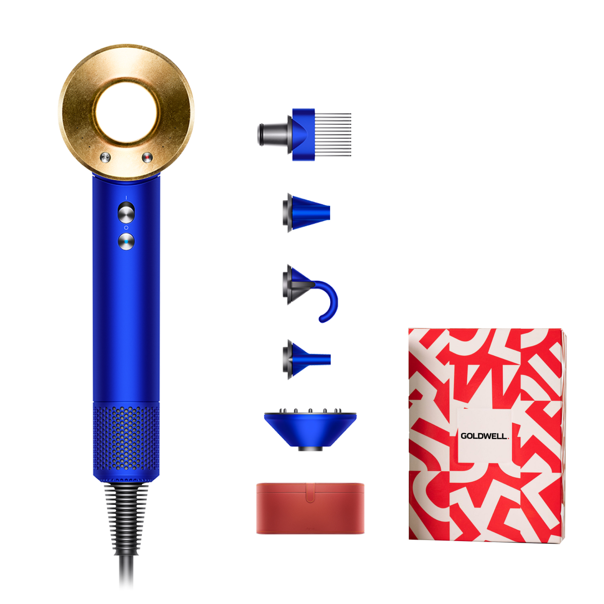 Фен для волосся Dyson Supersonic HD07 (синій/золото)