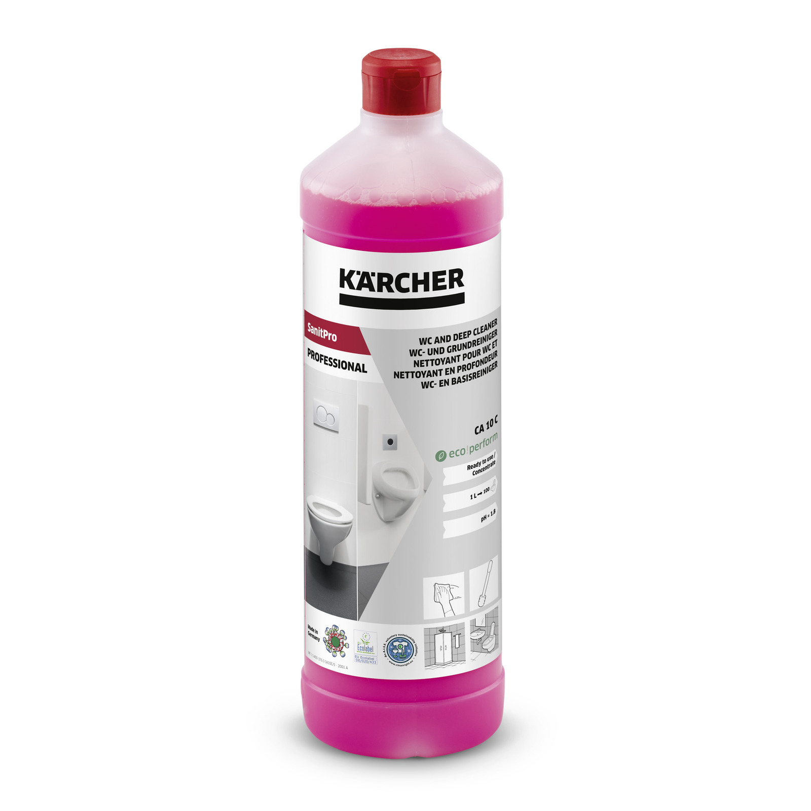 Засіб для очищення санітарних приміщень Karcher CA 10 C, 1 л