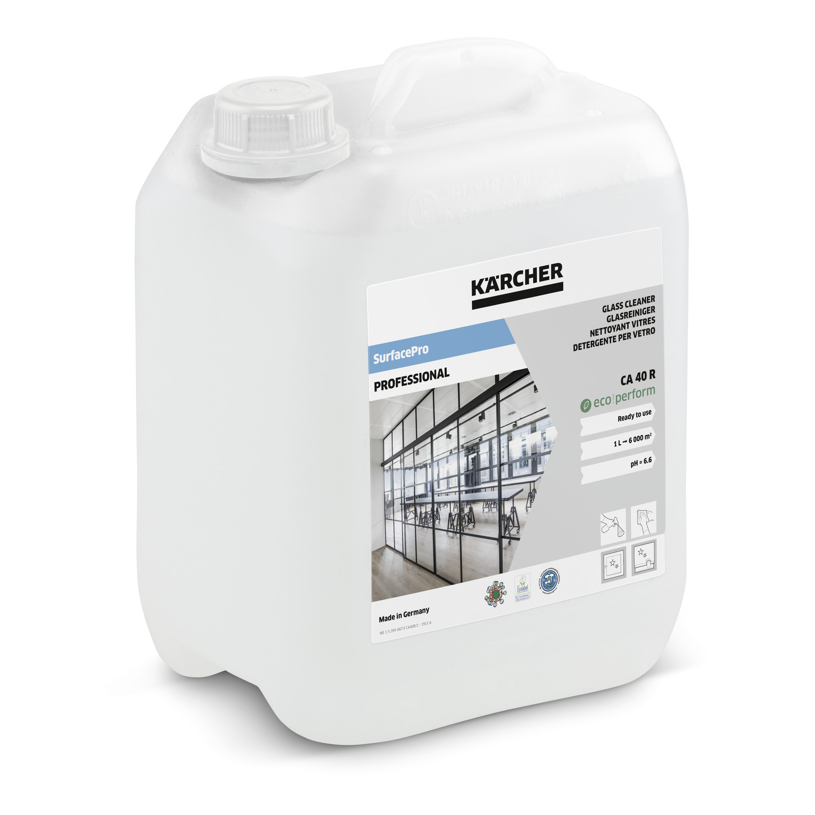 Засіб для очищення скла Karcher CA 40 R, готовий до застосування, 5 л