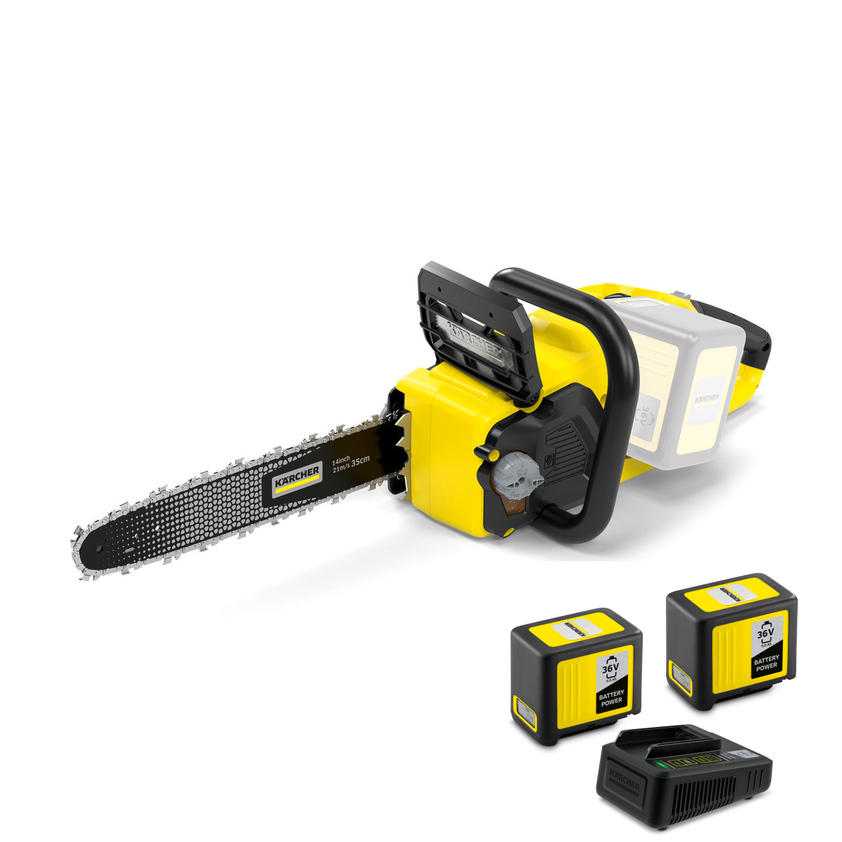 Акумуляторна ланцюгова пила Karcher CNS 36-35 Starter Kit + Battery