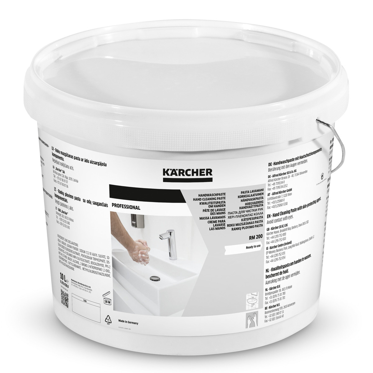 Паста для миття рук Karcher RM 200, не містить NTA, 10 л