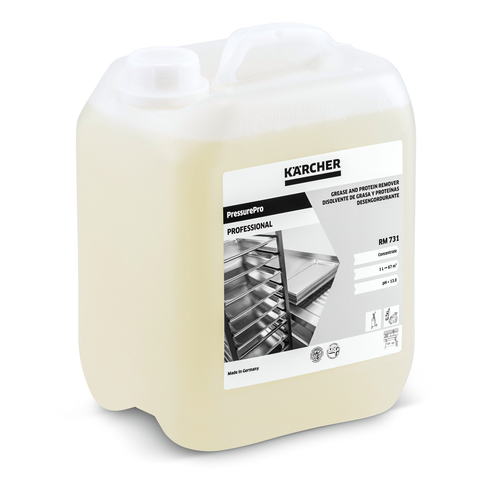 Засіб для усунення жирових і білкових забруднень Karcher RM 731, 5 л