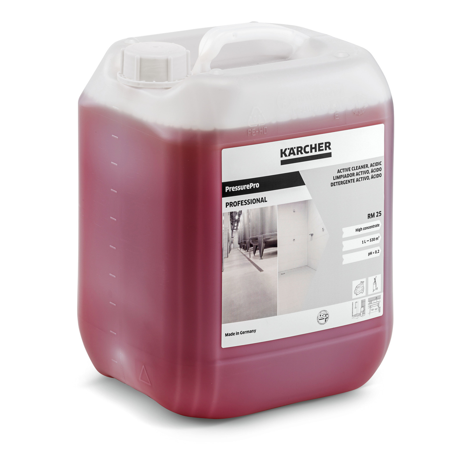 Активний чистячий засіб Karcher RM 25 ASF, кислота, концентрат, 10 л