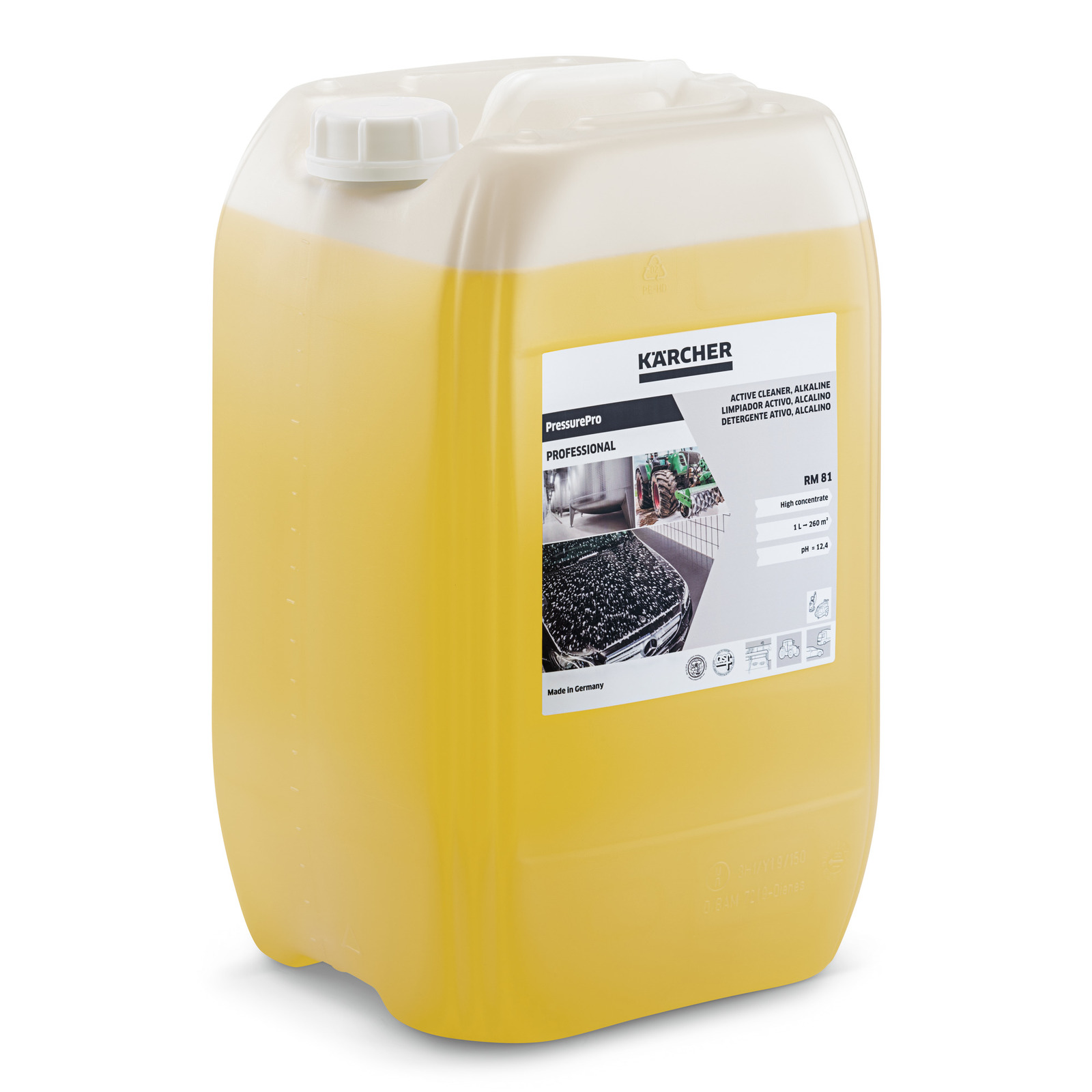 Активний лужний засіб Karcher RM 81 ASF, не містить НТА, 20 л