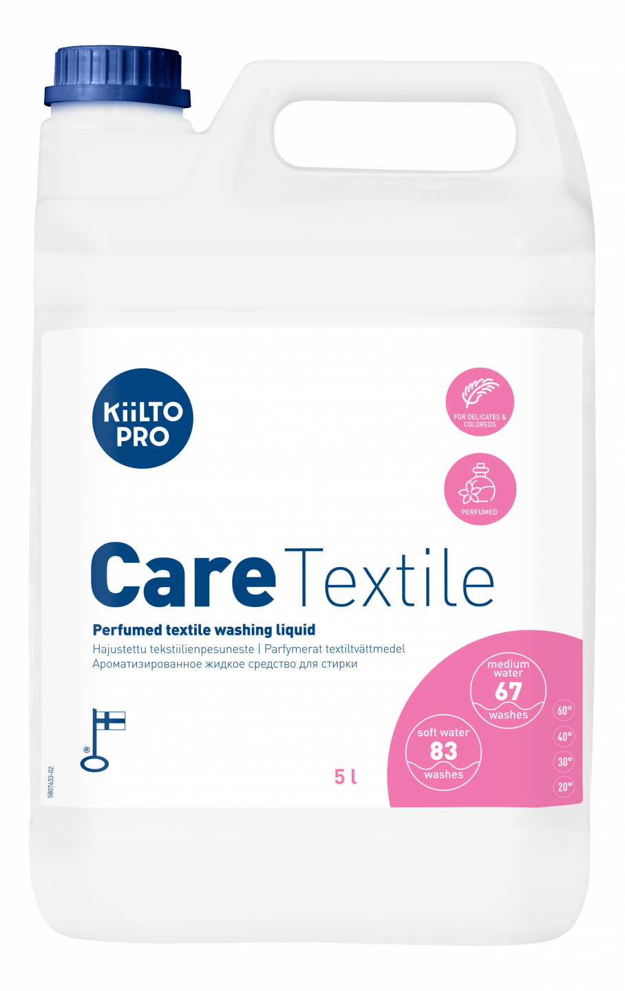 Жидкое концентрированное средство Killto Care Liquid со слабым запахом для деликатной стирки текстиля 5 л