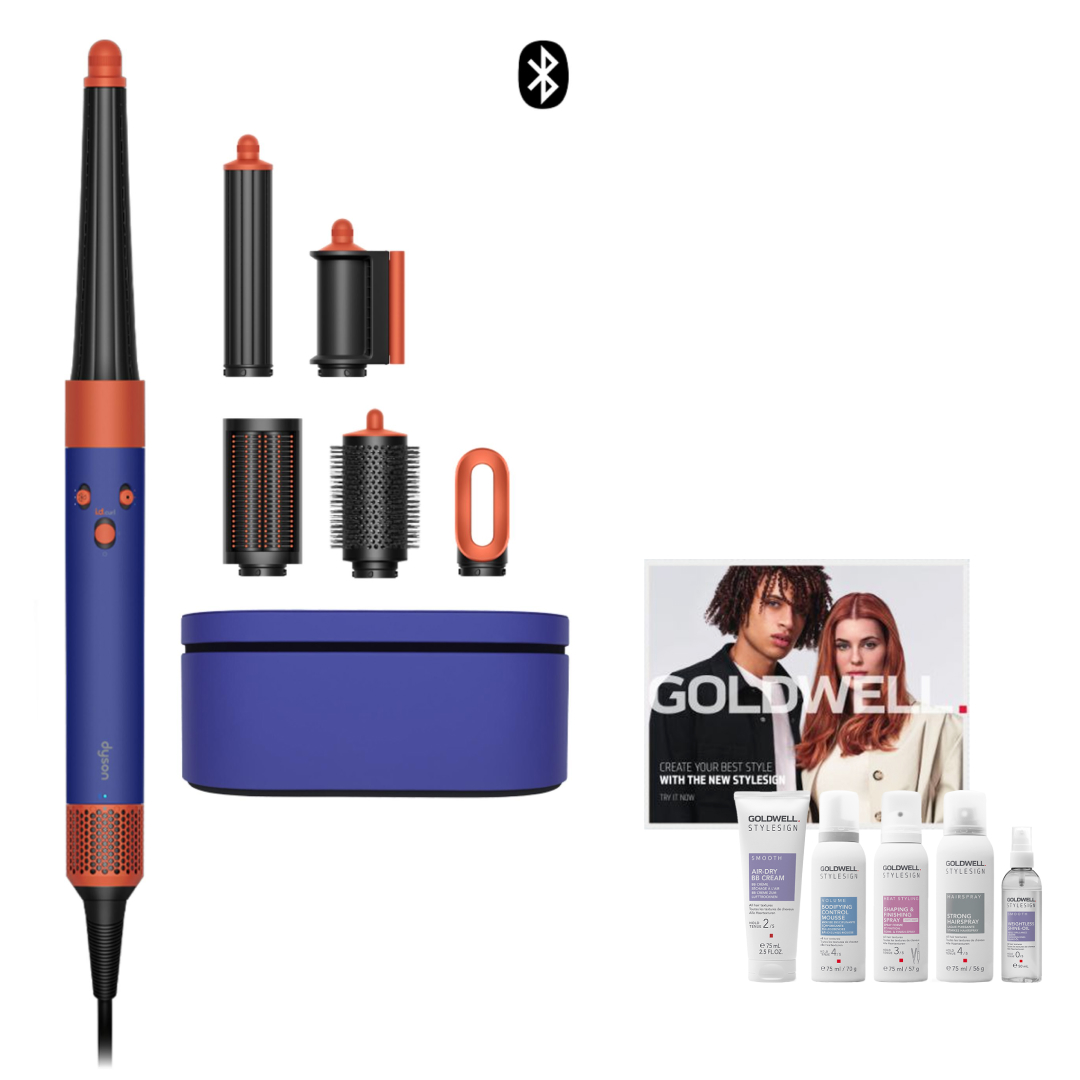Стайлер Dyson Airwrap i.d. Straight+Wavy HS08 T1/T2 для прямого та хвилястого волосся (барвінковий/топаз)