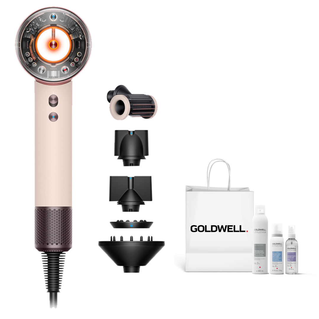 Фен для волосся Dyson Supersonic HD16 Nural Straight+Wavy (рожева кераміка/рожеве золото)
