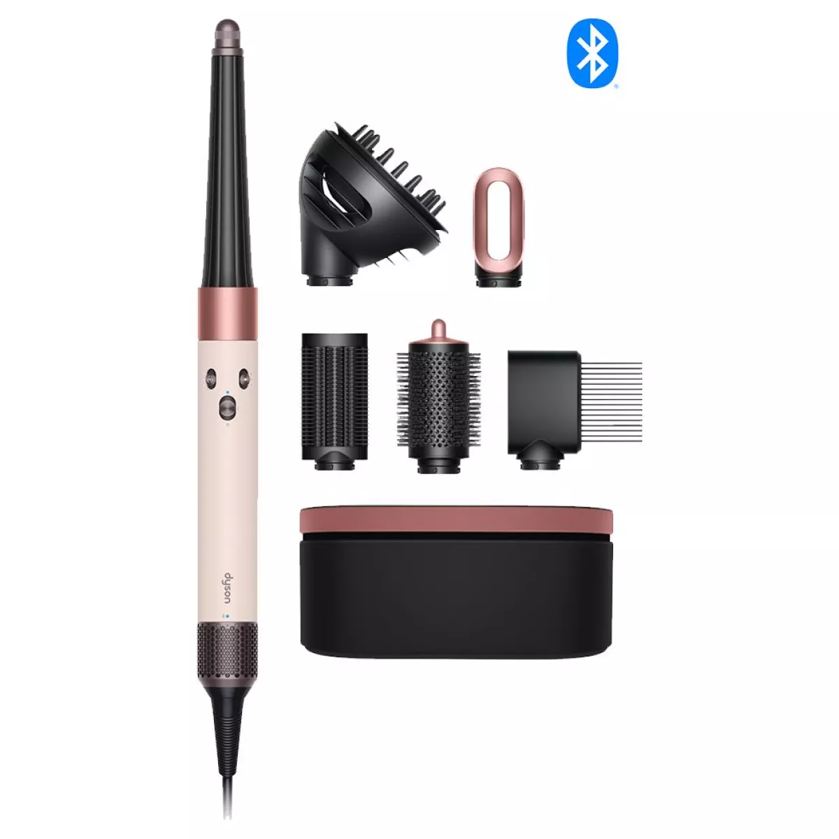 Стайлер Dyson Airwrap i.d. Curly+Coily HS08 T1/T2 для кучерявого та в'юнкого волосся (рожева кераміка/рожеве золото)