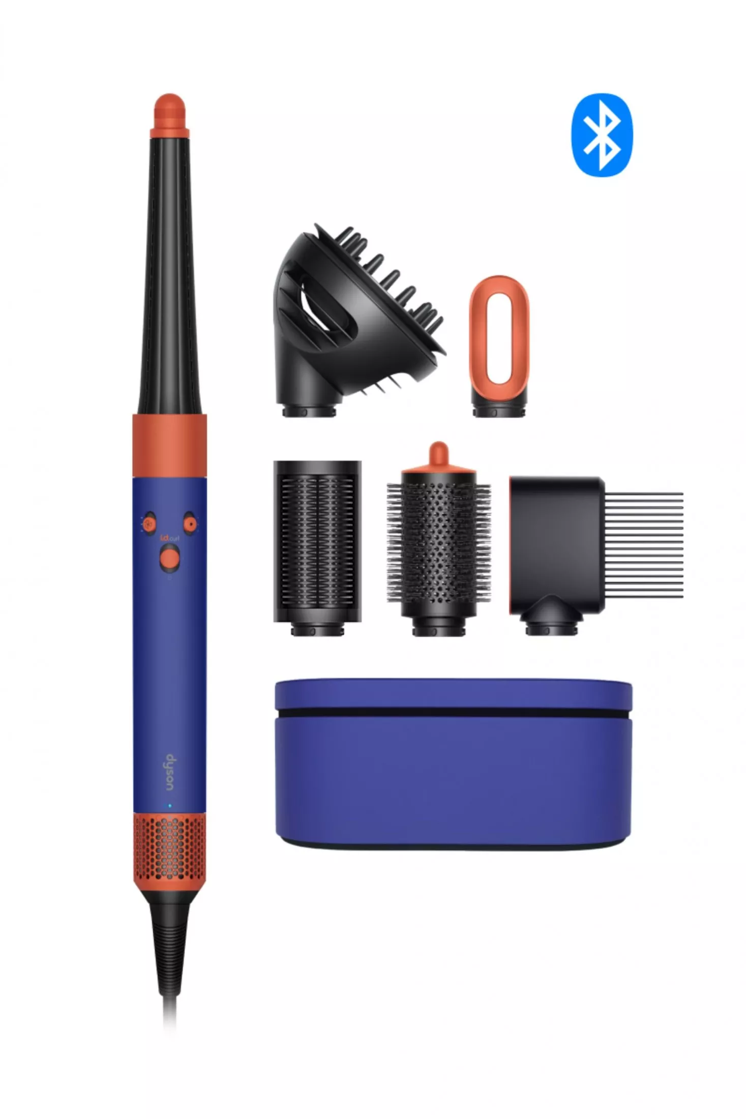 Стайлер Dyson Airwrap i.d. Curly+Coily HS08 T3/T4 для кучерявого та в'юнкого волосся (барвінковий/топаз)