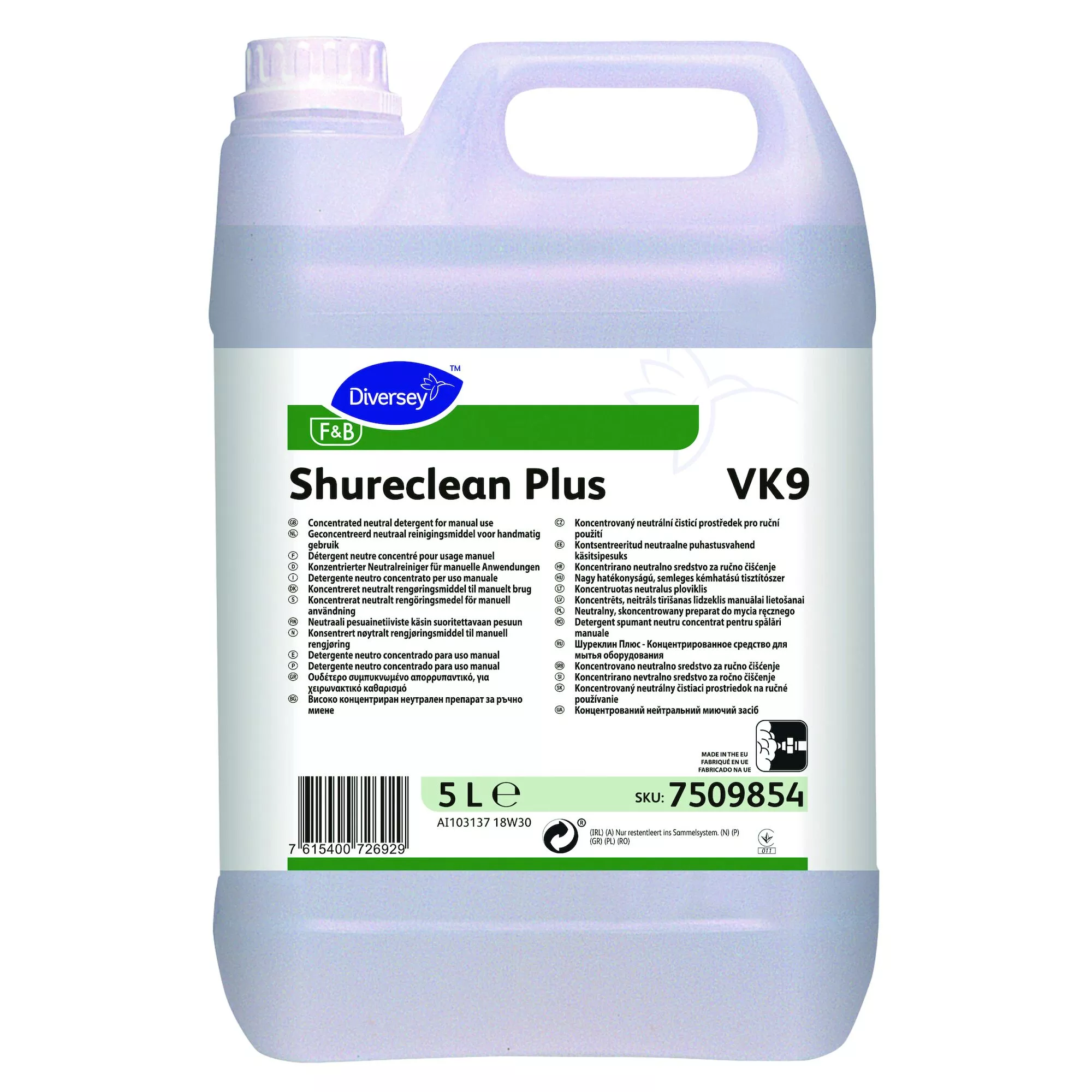 Мийний засіб Diversey Shureclean Plus (5 л)