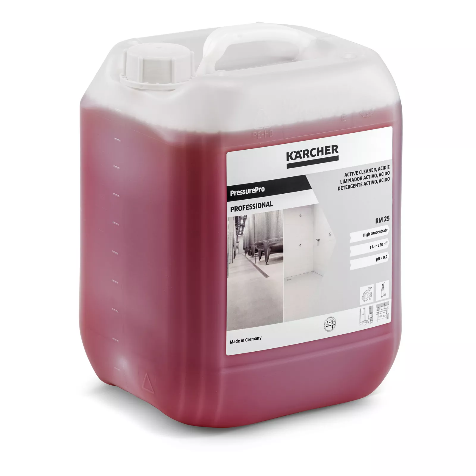 Активний чистячий засіб Karcher RM 25 ASF, кислота, концентрат, 10 л