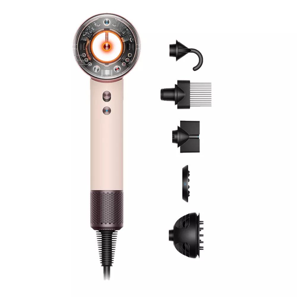 Фен для волос Dyson Supersonic HD16 Nural Curly+Coily для вьющихся и кудрявых волос (розовая керамика/розовое золото)