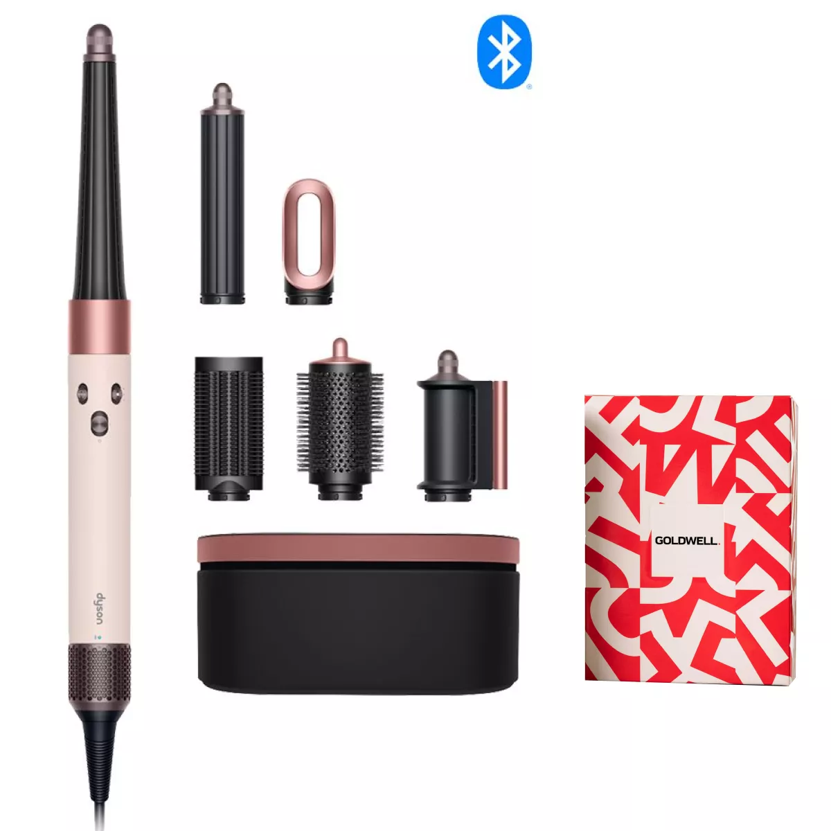 Стайлер Dyson Airwrap i.d. Straight+Wavy HS08 T1/T2 для прямого та хвилястого волосся (рожева кераміка/рожеве золото)