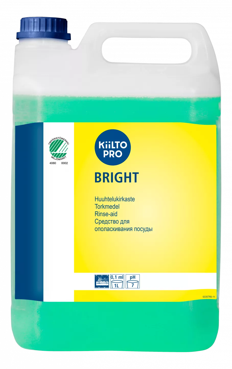 Засіб для ополіскування посуду в посудомийній машині KiiLTO MD Bright