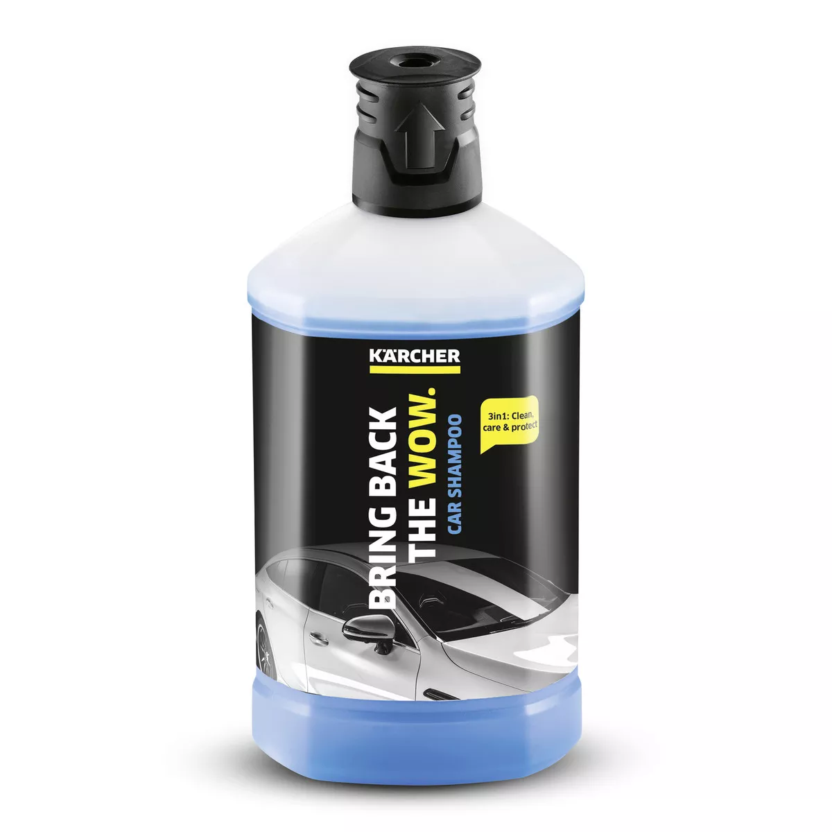 Автошампунь Karcher 3 в 1, Plug n Clean, 1 л