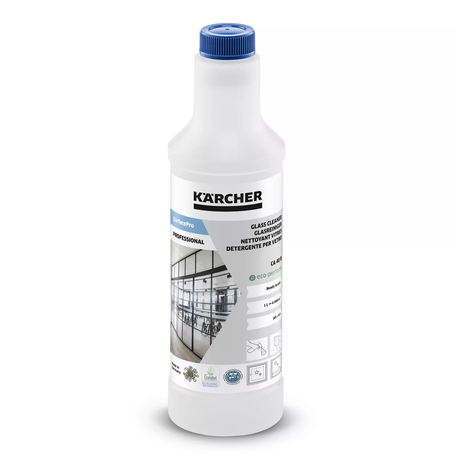 Засіб для очищення скла Karcher CA 40 R, готовий до застосування, 0.5 л