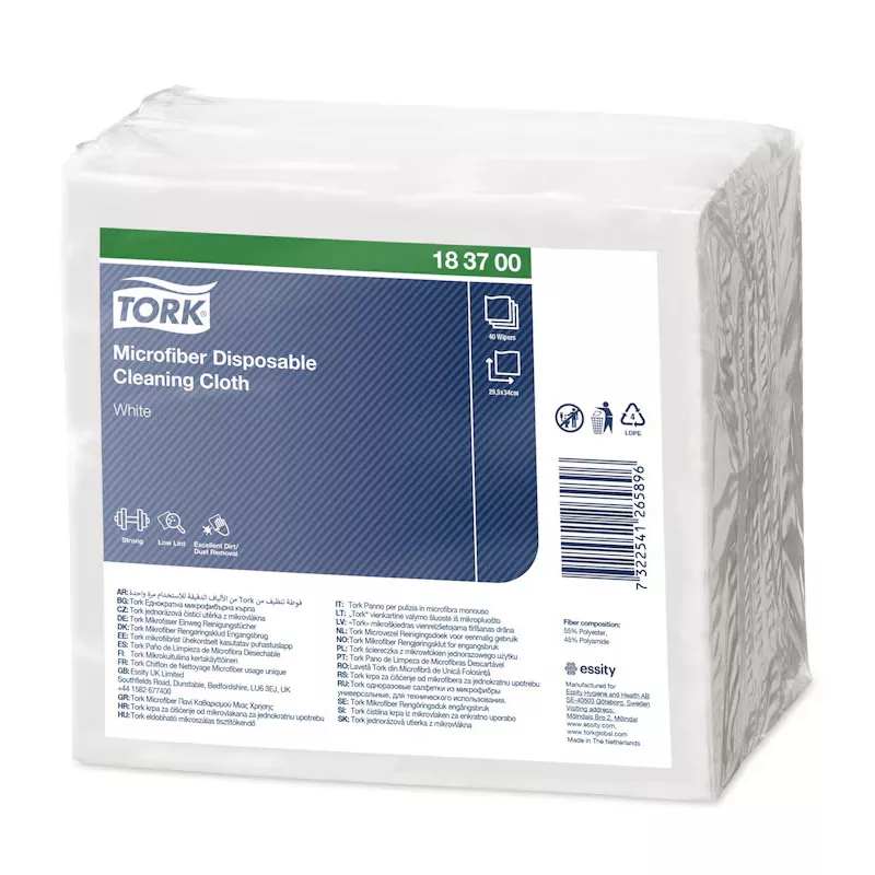 Одноразовая салфетка из микрофибры Tork 183700