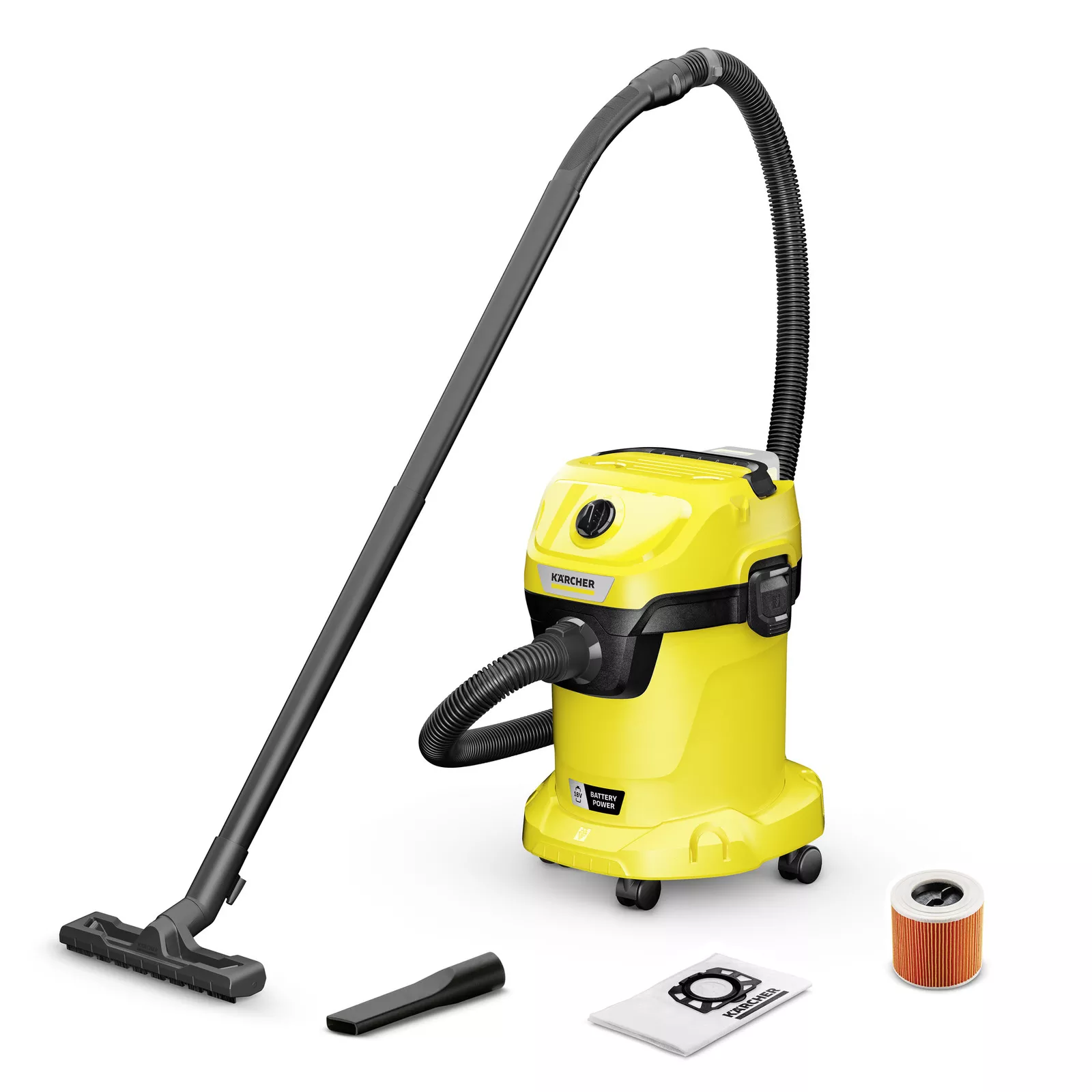 Акумуляторний господарський пилосос Karcher WD 3-18 V-17/20