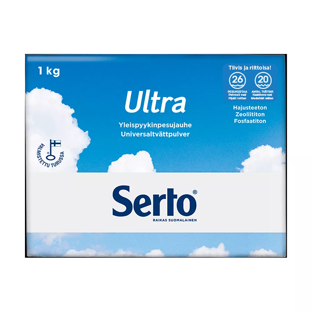 Стиральный порошок для любого типа белья Kiilto Ultra Washing 1 кг