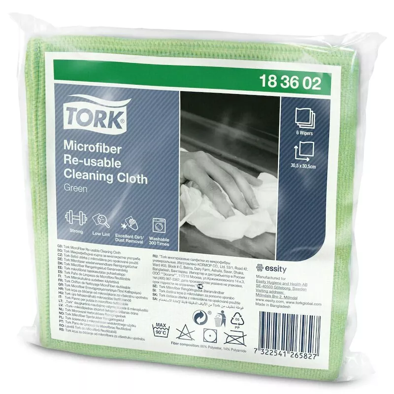 Багаторазова серветка з мікрофібри Tork 183602
