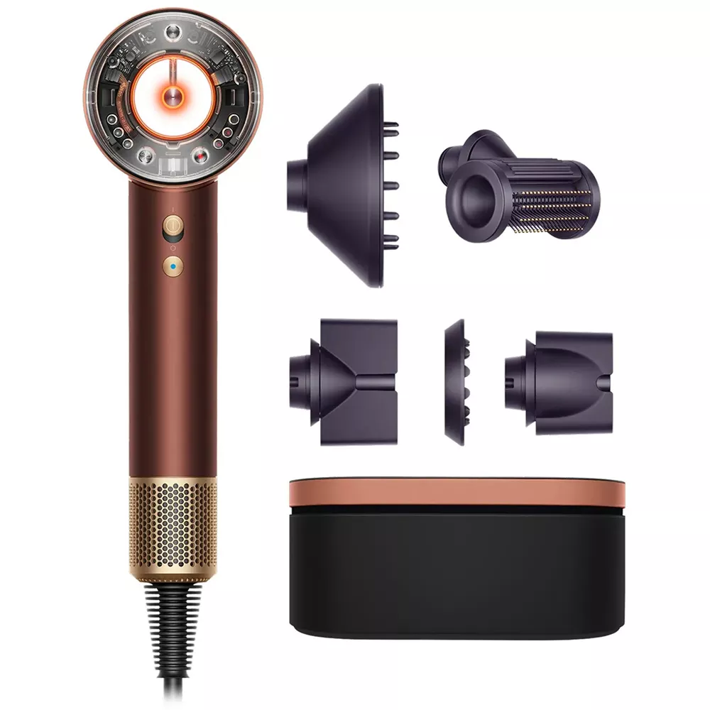 Фен для волос Dyson Supersonic HD16 Nural Straight+Wavy (слива/медь)