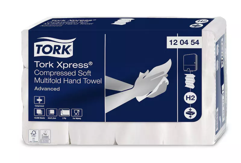 Листові рушники H2 TORK Xpress Compressed Soft Multifold 120454 (M-складання)