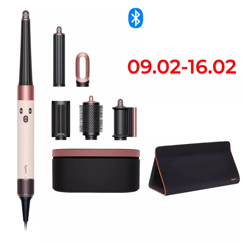 Стайлер Dyson Airwrap i.d. Straight+Wavy HS08 T1/T2 для прямого та хвилястого волосся (рожева кераміка/рожеве золото)