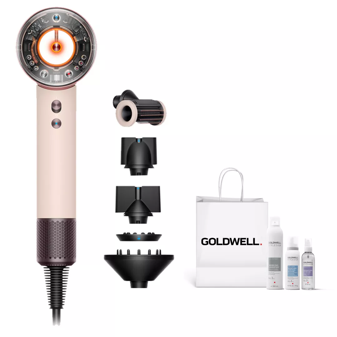 Фен для волосся Dyson Supersonic HD16 Nural Straight+Wavy (рожева кераміка/рожеве золото)