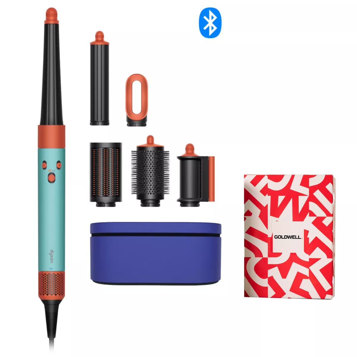 Стайлер Dyson Airwrap i.d. Straight+Wavy HS08 T1/T2 для прямого та хвилястого волосся (керамічна патина/топаз)