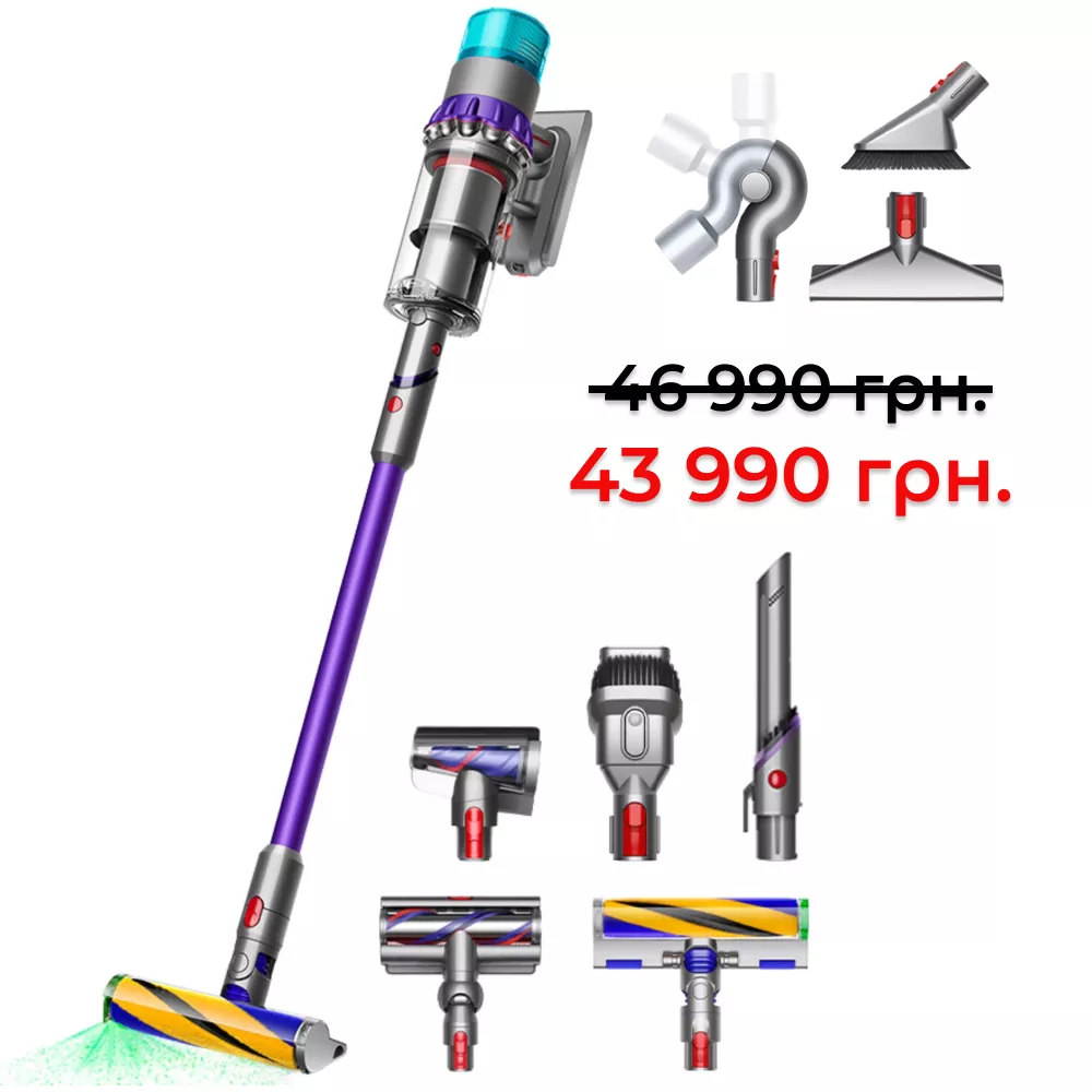 Бездротовий пилосос Dyson Gen5detect Absolute (нікель/пурпуровий)