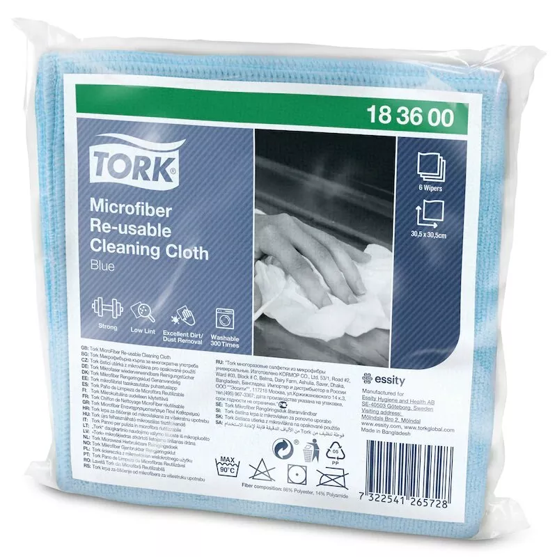 Багаторазова серветка з мікрофібри Tork 183600