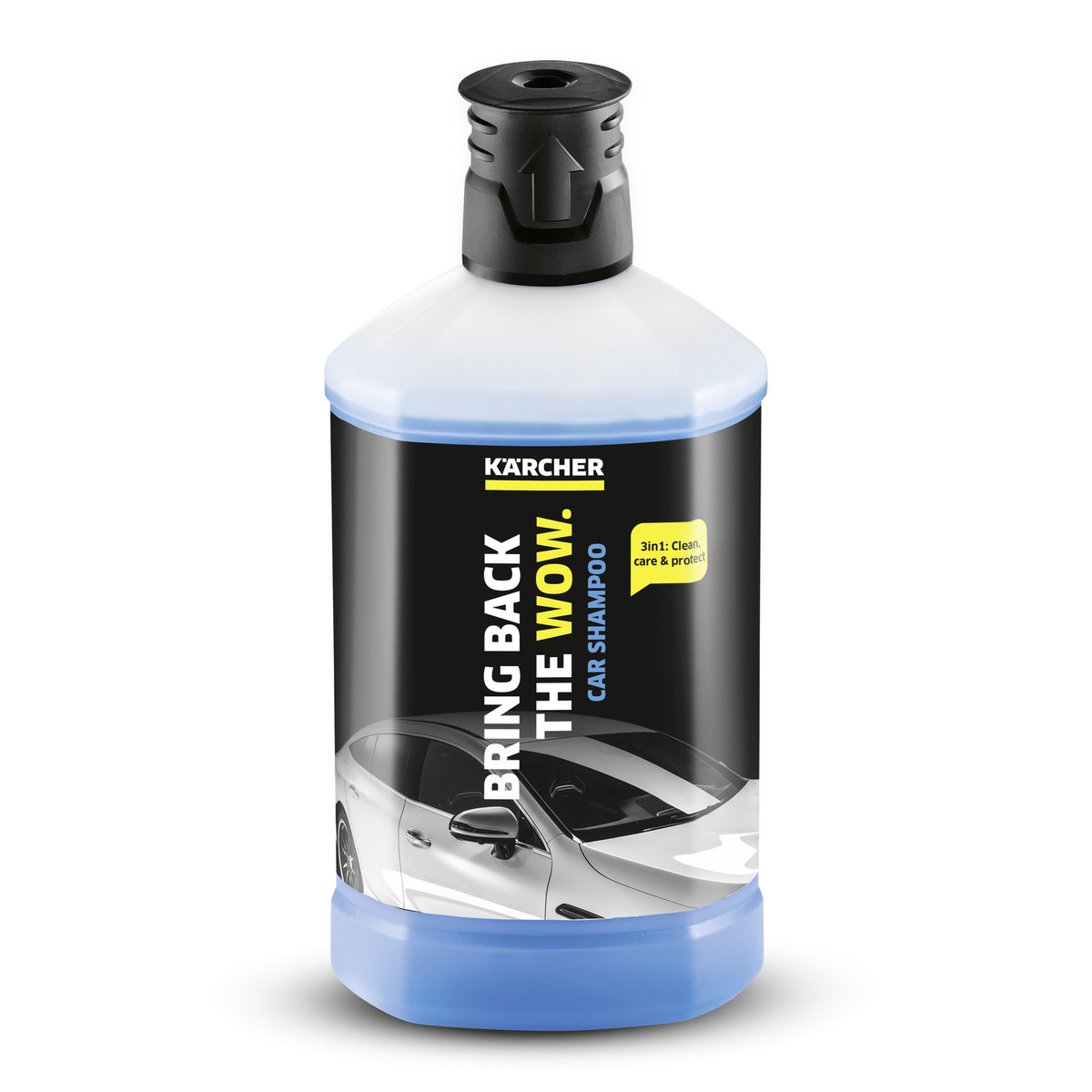 Автошампунь Karcher 3 в 1, Plug n Clean, 1 л