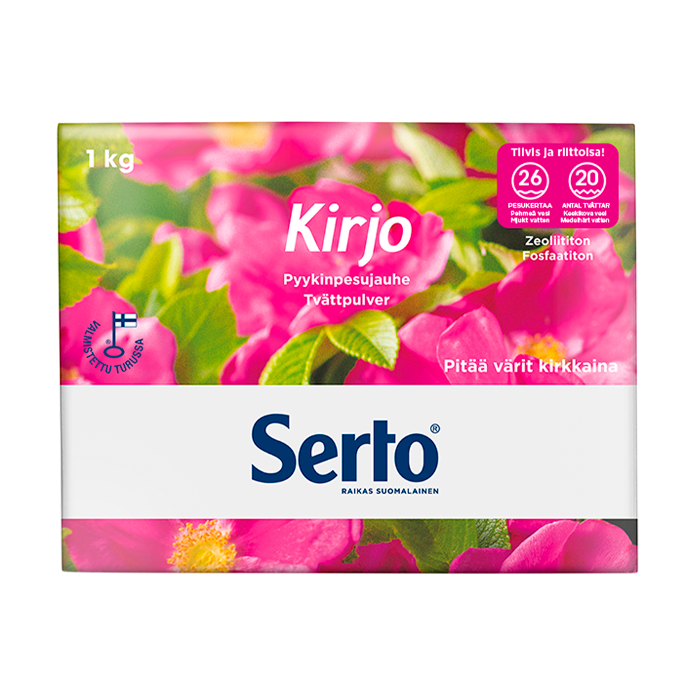 Стиральный порошок для цветного белья Kiilto Kirjo Pyykinpesujauhe 1 кг