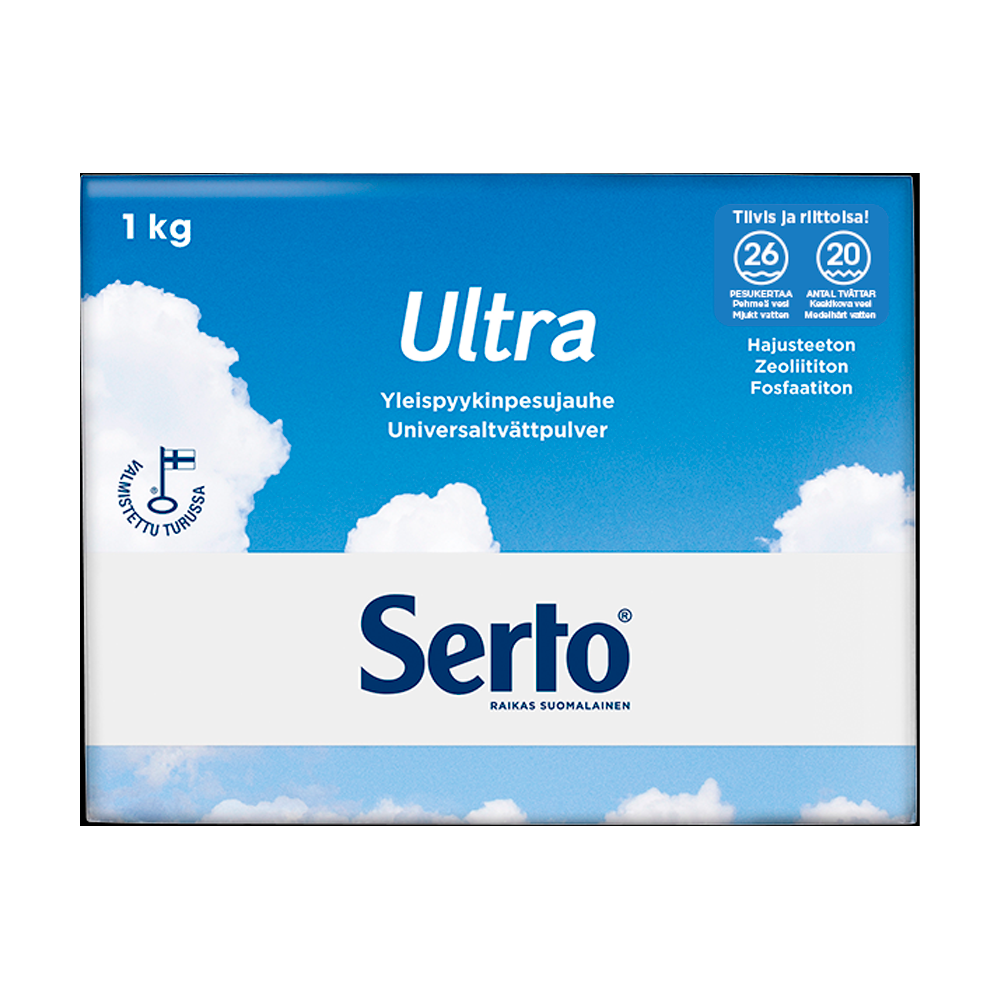 Стиральный порошок для любого типа белья Kiilto Ultra Washing 1 кг