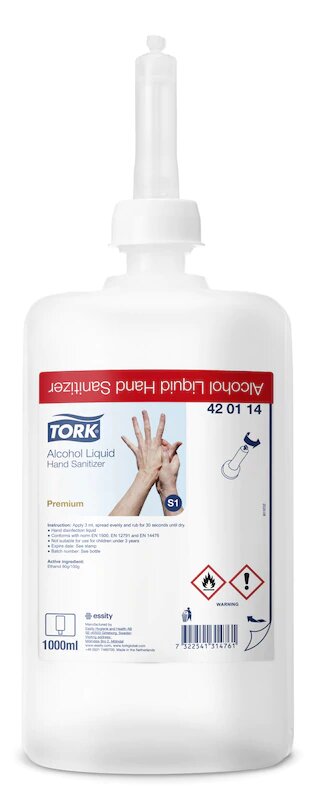 Рідкий спиртовий засіб для дезінфекції рук Tork S1 420114