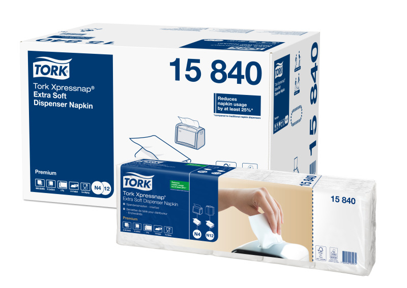 Ультрам'які серветки Tork Xpressnap® N4 15840