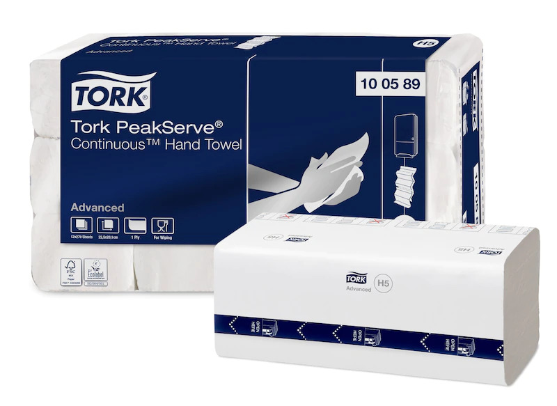 Листові рушники Tork Advanced PeakServe H5 100589