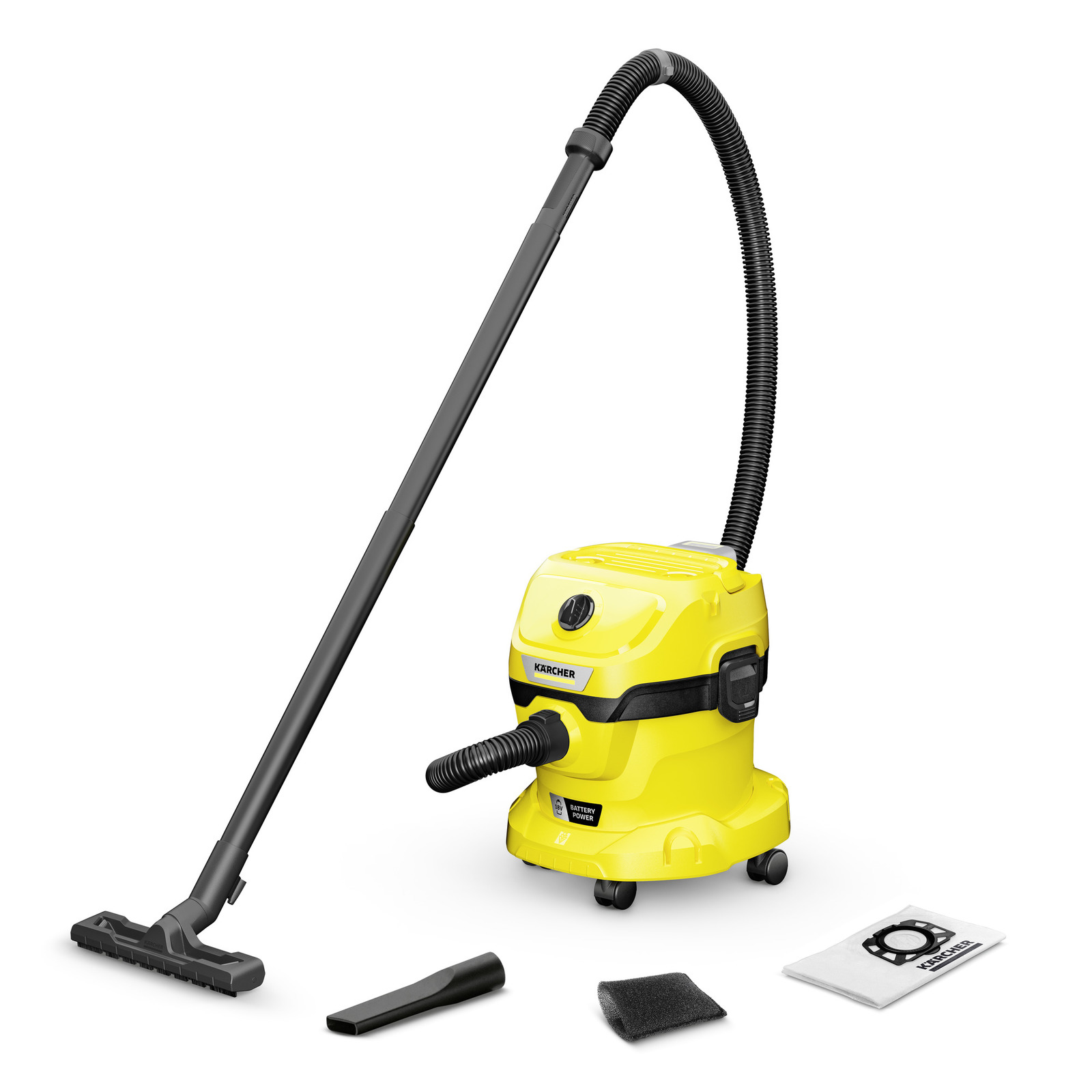 Акумуляторний господарський пилосос Karcher WD 2-18 V12/18