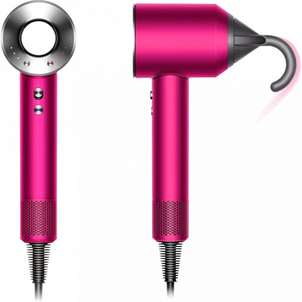 Фен для волосся Dyson Supersonic HD07 (фуксія/нікель)